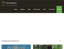 Tablet Screenshot of christodora.org